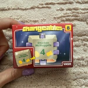 BRAND NEW IN BOX Vash #8 Chicken McNuggets Changeable Toy - Purple & Beige